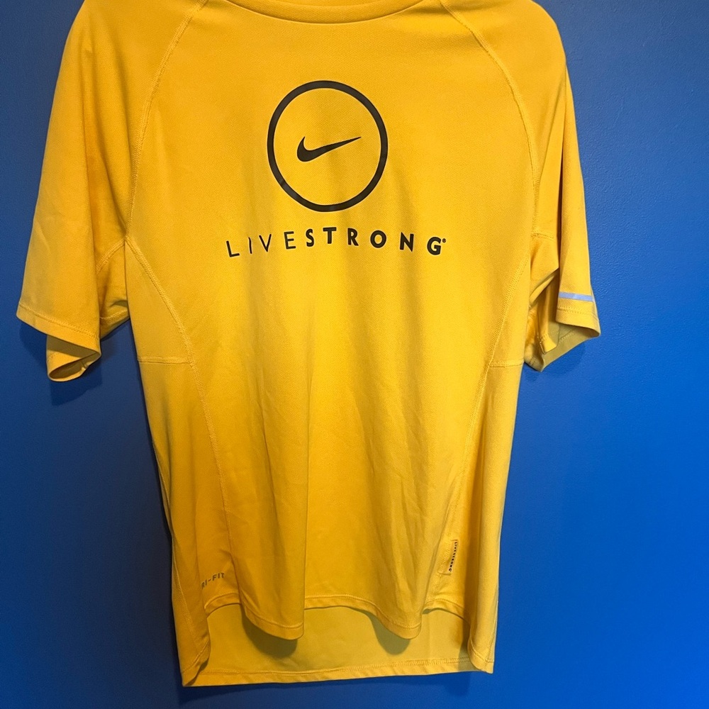 Nike Dri Fit LIVESTRONG Yellow T-Shirt
